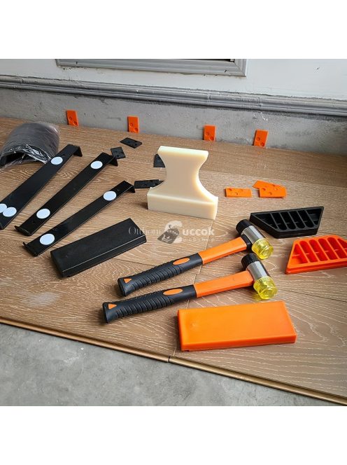 Professzionális fa padlóburkoló készlet