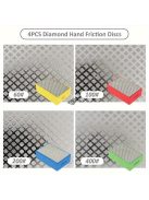 4 darab gyémánt csiszoló szelet, csempevágó blokk