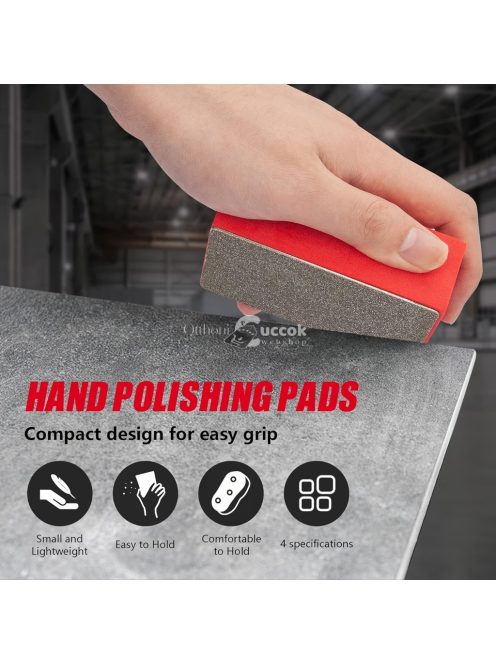 4 darab gyémánt csiszoló szelet, csempevágó blokk