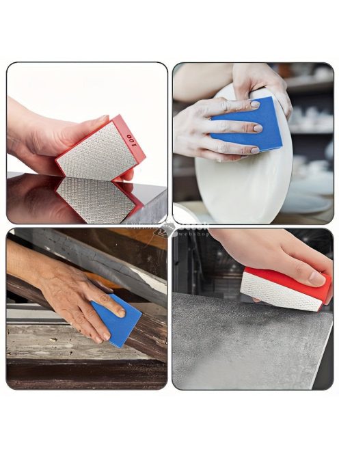 4 darab gyémánt csiszoló szelet, csempevágó blokk