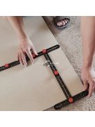 6 az 1-ben alumíniumötvözetből készült összecsukható vonalzó