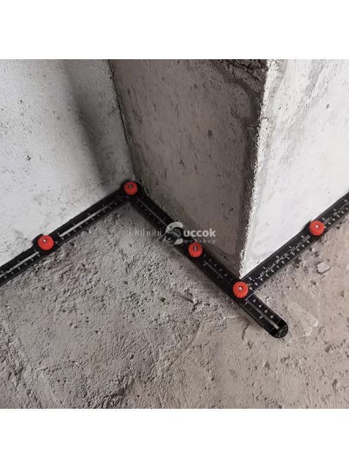 6 az 1-ben alumíniumötvözetből készült összecsukható vonalzó