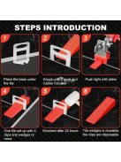 300db műanyag csempe távtartó