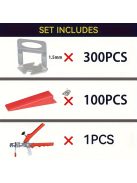 300db műanyag csempe távtartó