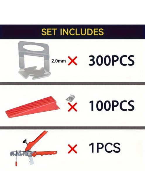 300db műanyag csempe távtartó