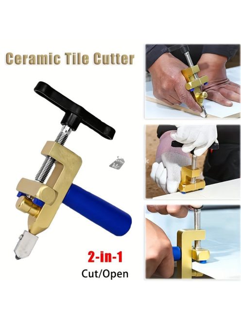 2 az 1-ben üveg- és kerámialap vágó