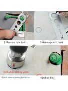 Állítható Multifunkciós Rozsdamentes Acél Szintező Segédeszköz