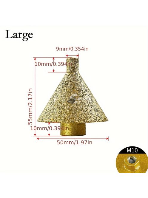 50mm Gyémánt, Többfunkciós csiszoló, fúró lyukbővítéshez