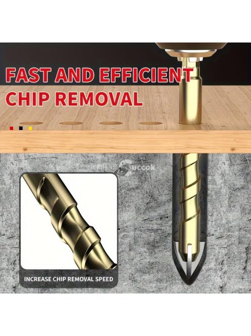 7 darabos kerámia csempefúró készlet hatszögletű szárral