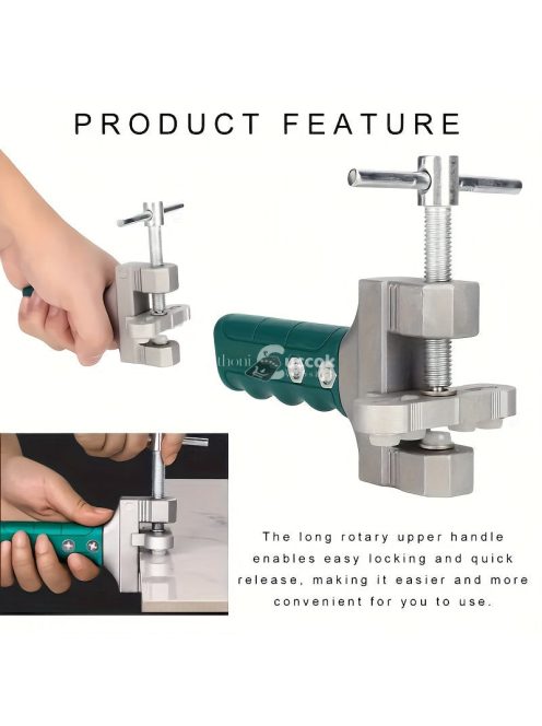 2 az 1-ben kézi üveg- és csempevágó szerszámkészlet T-fogantyúval