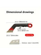 Professzionális csempefugázó tisztító szerszámkészlet vésőkésekkel