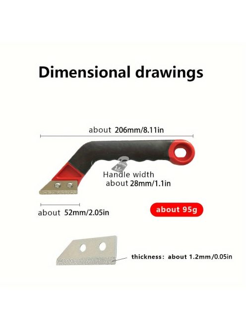 Professzionális csempefugázó tisztító szerszámkészlet vésőkésekkel