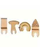 4 darab karbid oszcilláló fűrészlappal