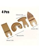 4 darab karbid oszcilláló fűrészlappal