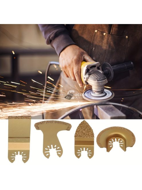 4 darab karbid oszcilláló fűrészlappal