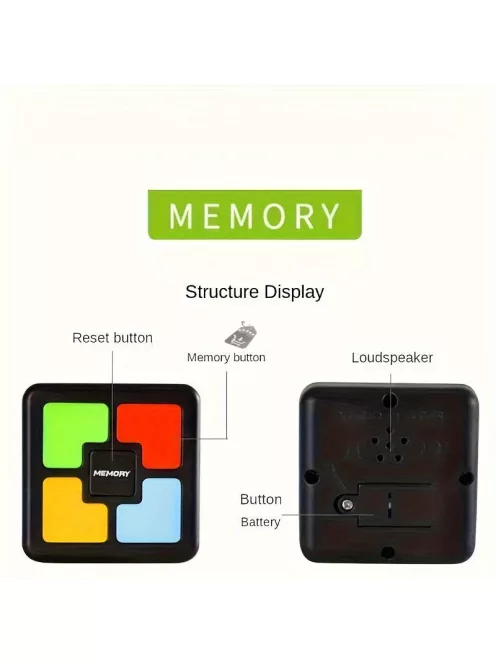 Négyzet Alakú Memóriajátékgép,