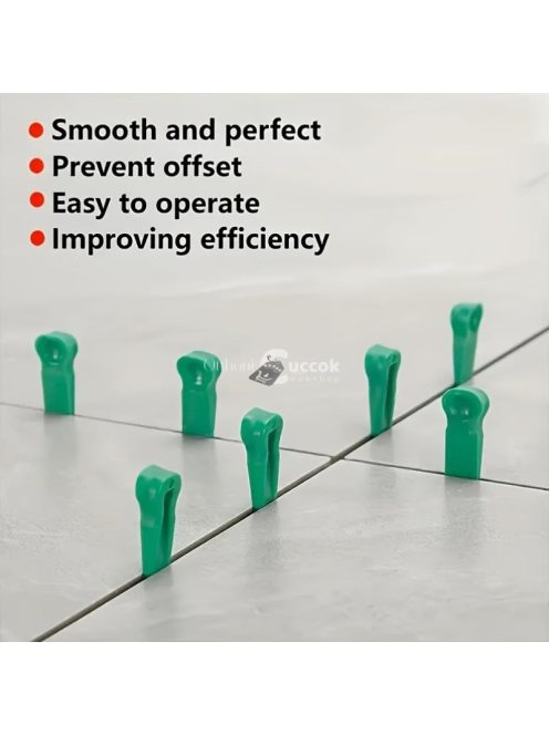 100db Újrahasználható Műanyag Csempe Szintező Ék