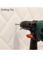 10db Professzionális 6mm-es Csempe és Üvegcserép Fúrókészlet