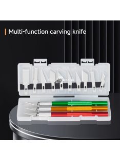 10 részes faragó szerszámkészlet tároló dobozzal