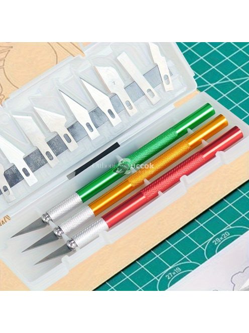 10 részes faragó szerszámkészlet tároló dobozzal