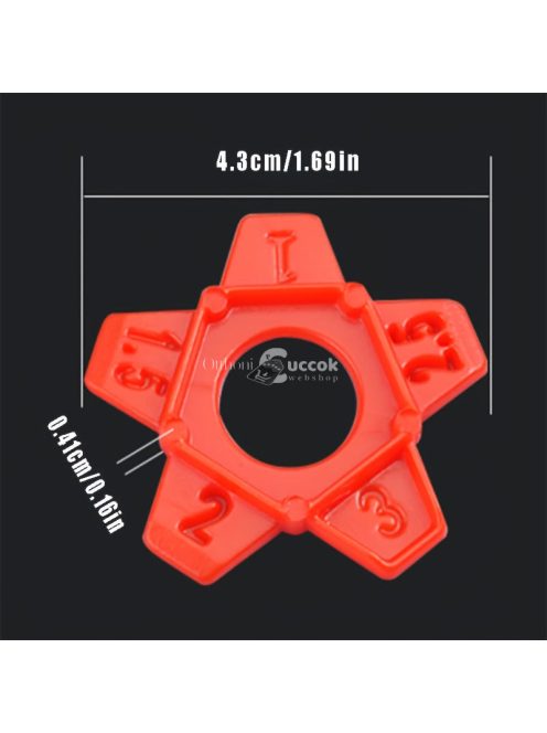 Ötcikkű csempe szintező eszköz