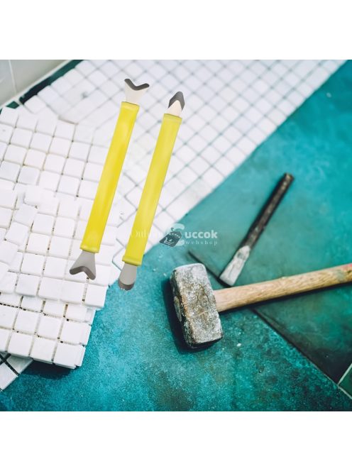 2db fém csempetömítő eszközkészlet