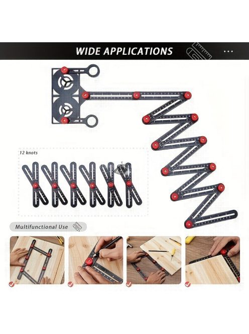 Pontos Többszögű Mérővonalzó