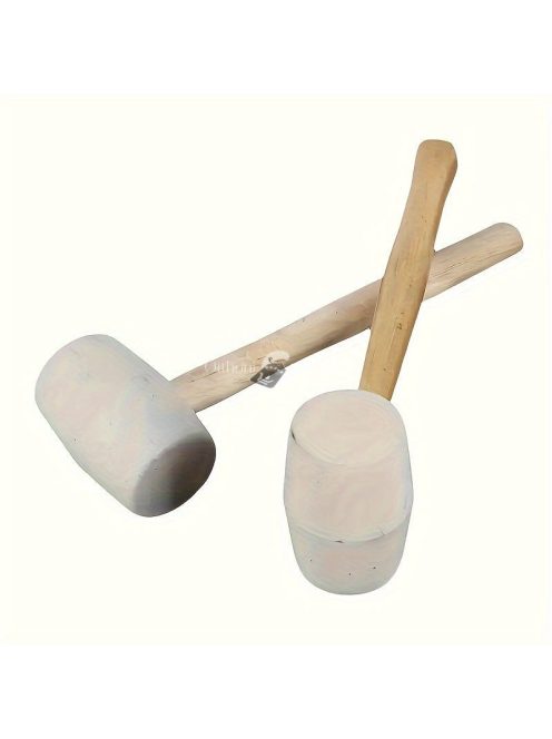 Prémium Gumi Kalapács Csúszásmentes Fa Nyéllel