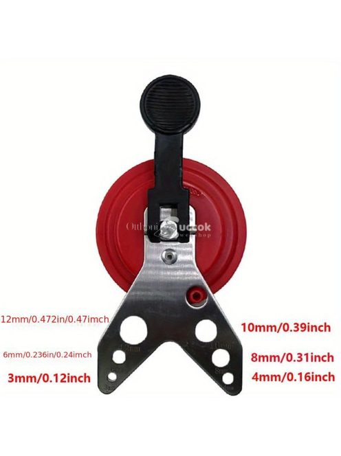 Állítható üveglyuk középpontjára helyezhető lokalizáló készlet