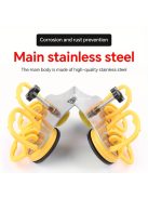 Állítható csempe szög rögzítő, acél sarok kiegyenesítő tapadókoronggal