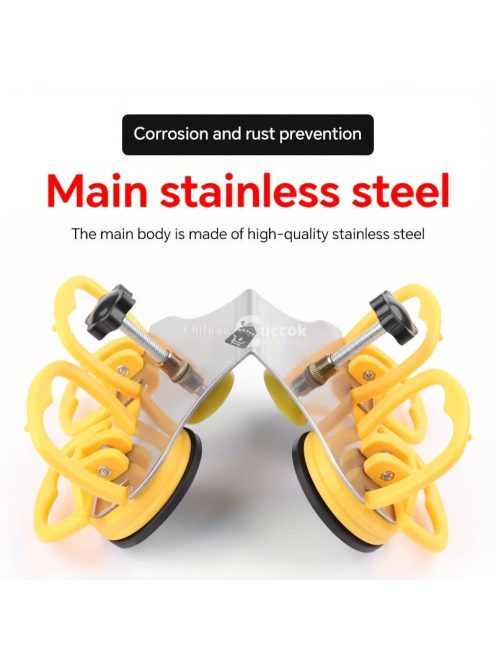 Állítható csempe szög rögzítő, acél sarok kiegyenesítő tapadókoronggal