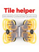 Állítható csempe szög rögzítő, acél sarok kiegyenesítő tapadókoronggal