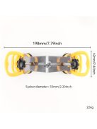 Állítható csempe szög rögzítő, acél sarok kiegyenesítő tapadókoronggal