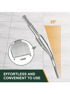   Csempevéső, 165x75mm, Professzionális Acélkalapács és Elektromos Kalapács Kompatibilis