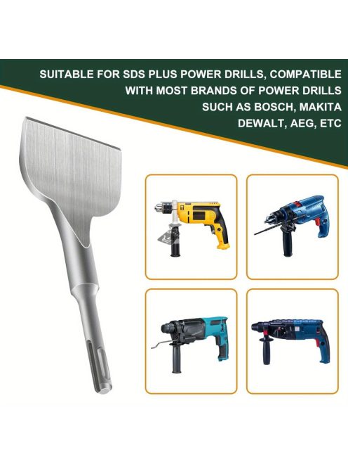 Csempevéső, 165x75mm, Professzionális Acélkalapács és Elektromos Kalapács Kompatibilis