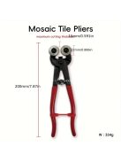 professzionális mozaik csempe fogó, csúszásmentes fogantyúval