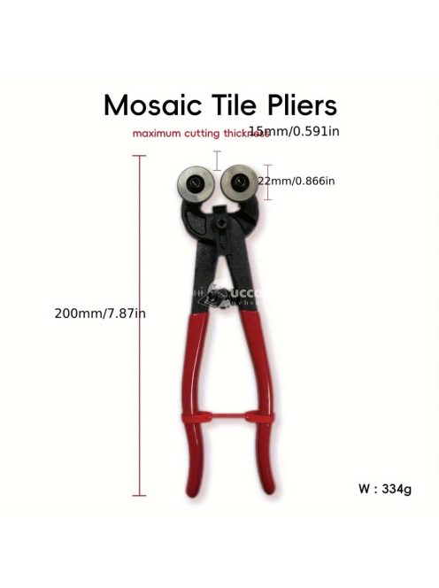 professzionális mozaik csempe fogó, csúszásmentes fogantyúval