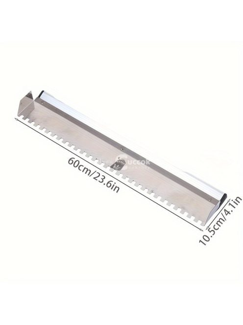 59.94 cm-es rozsdamentes acél vakolókanál