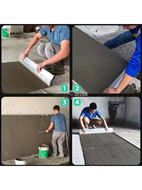 59.94 cm-es rozsdamentes acél vakolókanál