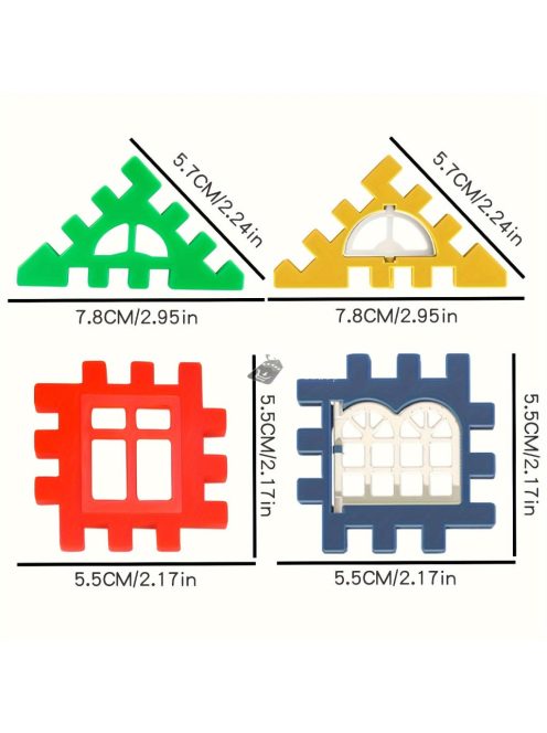 100 db-os ház összeszerelő építőkockák