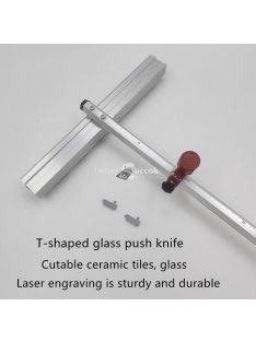   59.99cm Hordozható T-alakú Üveg- és Kerámia Csempevágó