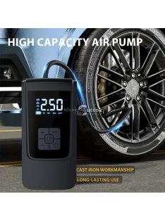   Nagy Kapacitású Hordozható Gumiabroncs Felfújó Digitális Nyomásmérővel és LED Fénnyel
