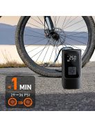 Nagy Kapacitású Hordozható Gumiabroncs Felfújó Digitális Nyomásmérővel és LED Fénnyel