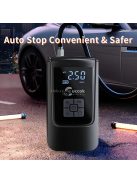 Nagy Kapacitású Hordozható Gumiabroncs Felfújó Digitális Nyomásmérővel és LED Fénnyel