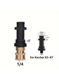   1/4 Gyorscsatlakozó Nyomásos Mosó Adapter - Kompatibilis Karcherrel, Lavorral, Bosch-szal