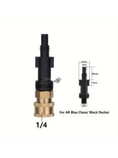   1/4 Gyorscsatlakozó Nyomásos Mosó Adapter - Kompatibilis Karcherrel, Lavorral, Bosch-szal