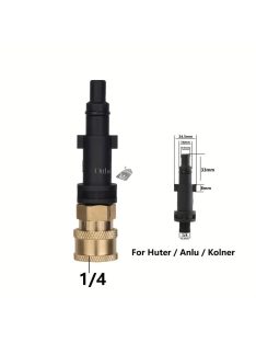   1/4 Gyorscsatlakozó Nyomásos Mosó Adapter - Kompatibilis Karcherrel, Lavorral, Bosch-szal