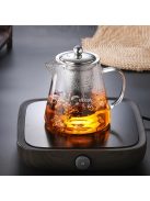 Vastagított üveg teáskanna