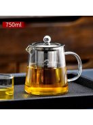 Vastagított üveg teáskanna