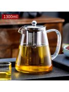 Vastagított üveg teáskanna